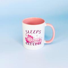 Sleeps Axolotl mug