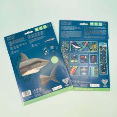 Create your own snappy shark and deep blue seascape activity