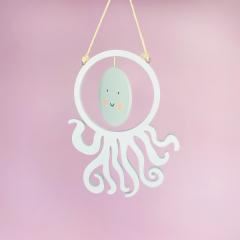 Wooden octopus dream-catcher