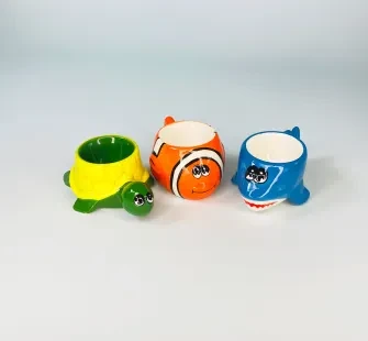 3 ceramic egg cups