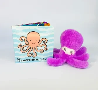 Octopus plushie & book bundle